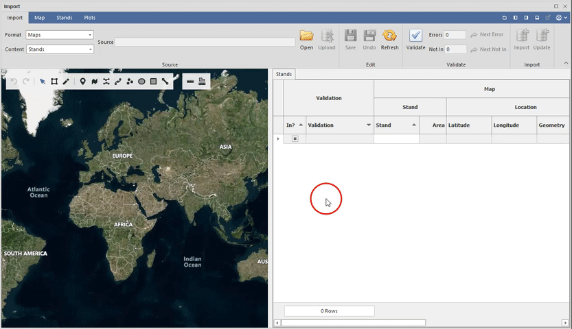 Importing a KML Stands Layer Using Assisi Import